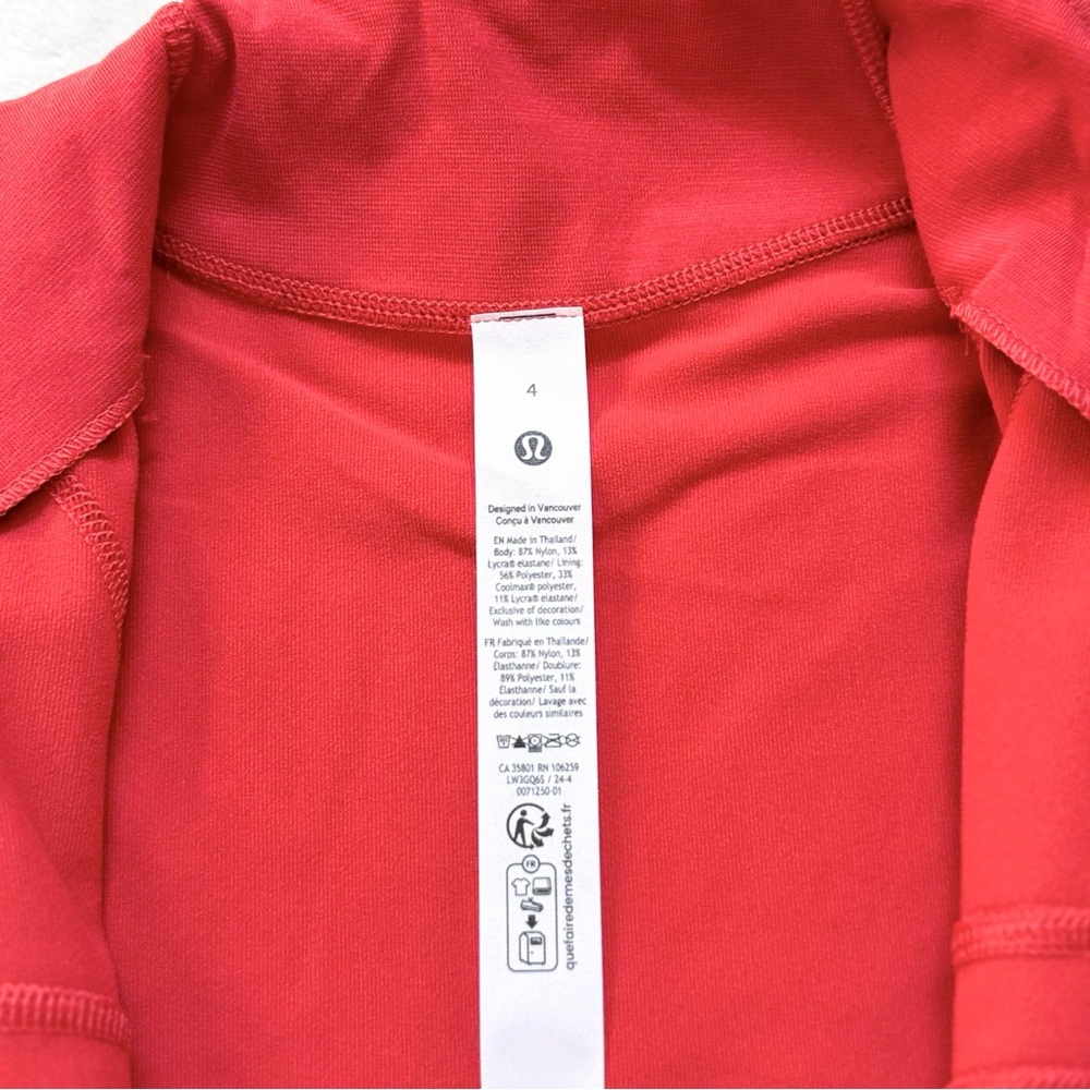 NWT Lululemon Define Jacket Luon — Persian Red — Size 4 — RARE (2018 Release) 🦄 - Picture 6 of 12